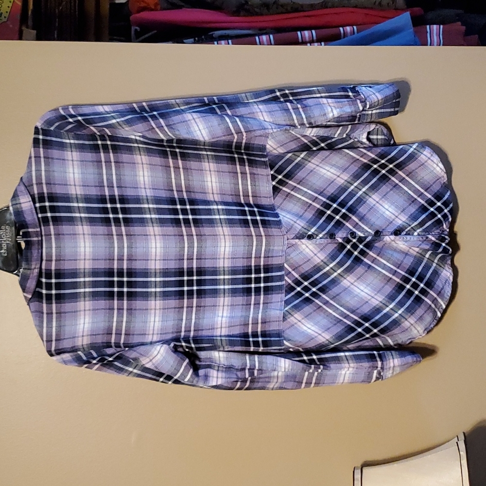 Lucky Brand Flannel Top - Picture 6 of 7